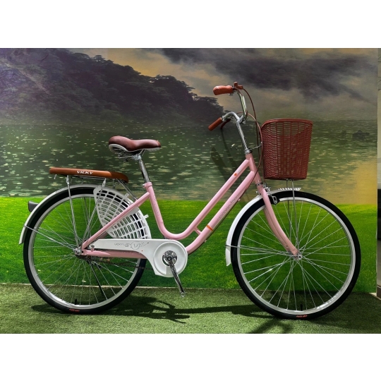 Xe mini VICKY LADY bánh 26 -Mã L660 (hồng)