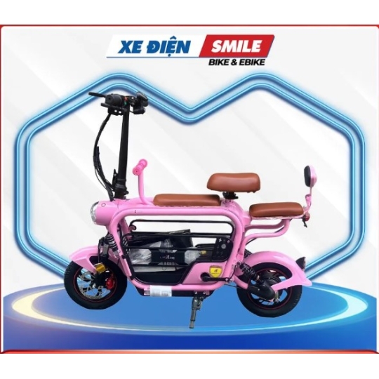 Xe đạp điện Lihaze 3 yên (hồng)