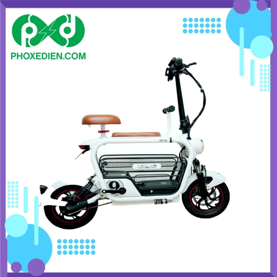 Xe đạp điện Lihaze 2 yên (trắng)